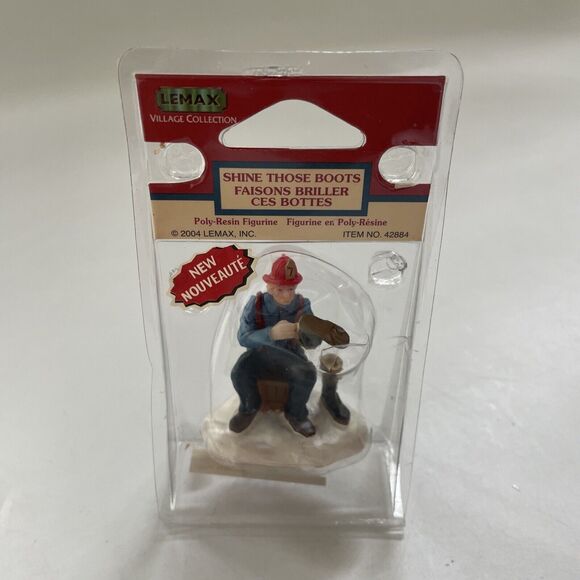 Lemax Other - New Lemax Christmas Shine‎ Those Boots Village Figurine 2004